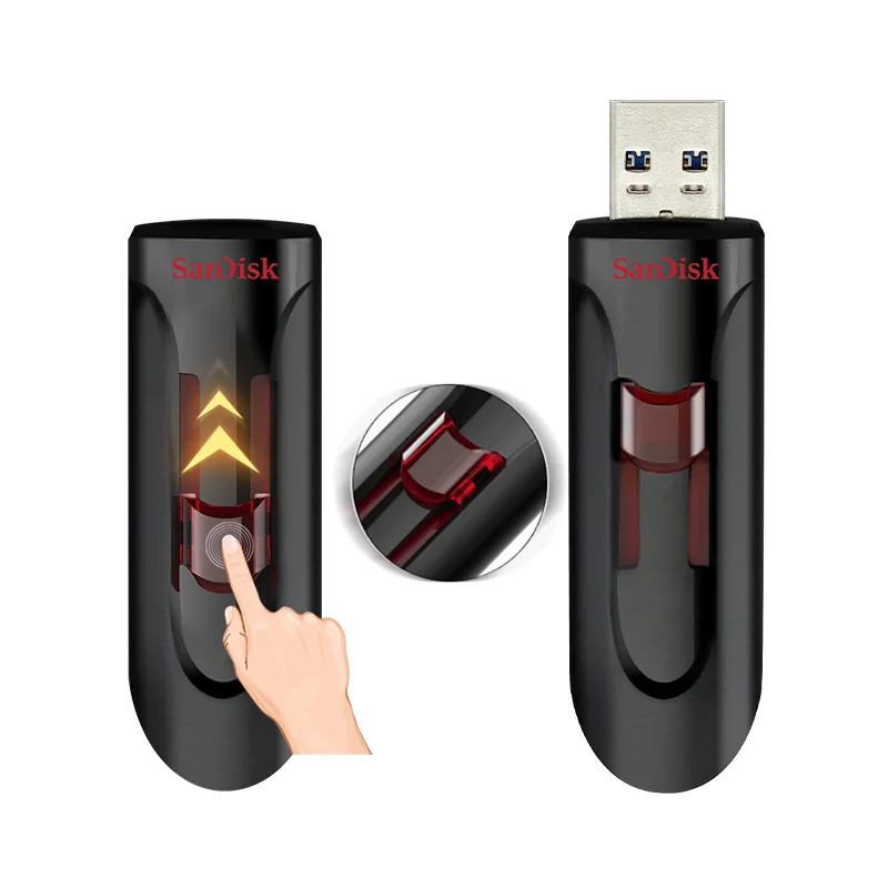 

Оригинальная флешка SanDisk Cruzer Glide CZ600 USB 3.0, 16 ГБ, 32 ГБ, 64 ГБ, 128 ГБ, 256 ГБ, USB-накопитель для ПК