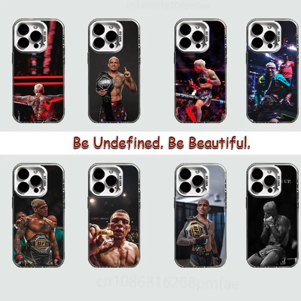 

U-Ufc Charles Oliveira Case for iPhone17 16 15 14 13 12 11 Pro Max Plus Air 16E X XR XS Max Hard Shockproof Bumper Cover