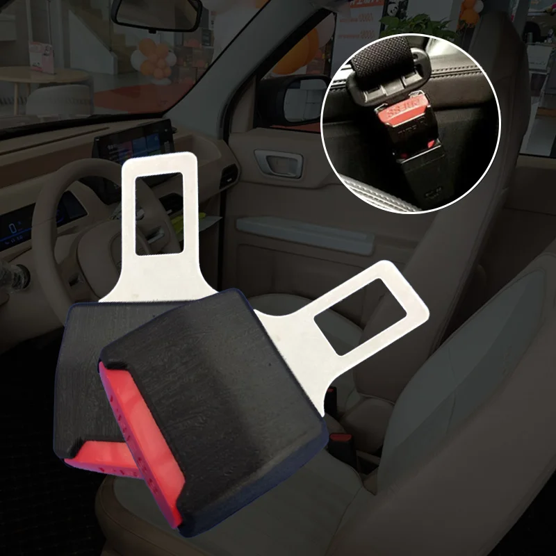 2Pcs Universal Car Seat Belt Extension Adapter Seat Belt Extension Buckle Child and  Compatible Car Interior Accessories