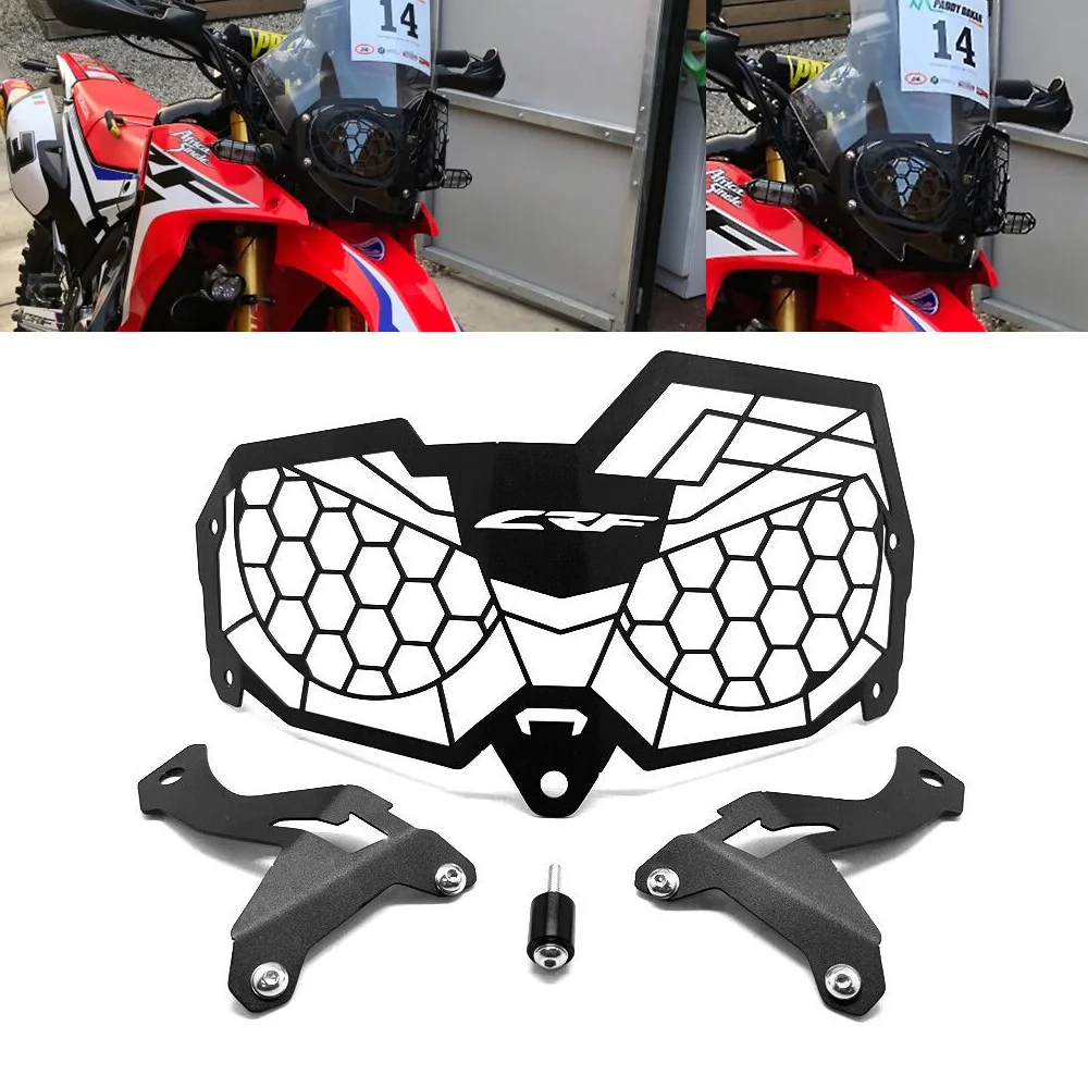 

Мотоцикл CRF передняя фара решетка защитная крышка для HONDA CRF250L Rally CRF300L Rally 2017-2022