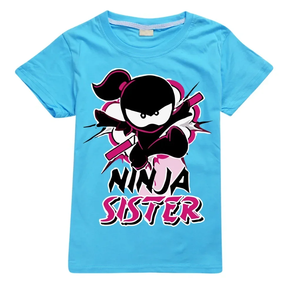 Game NINJA KIDZ Shirt Toddler Boy Clothes Cotton Boys Summer Tops Little Girls Funny Shirt 2-16Y Teenage Tshirt O-neck Clothing