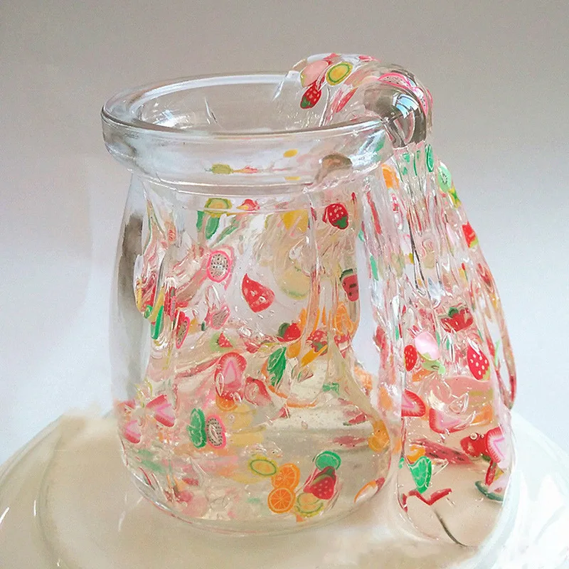 60ML Crystal Slime Transparent Anti Stress Slime Cloud DIY Charms for Slime Addition Kids Fruit Creative Modlein Clay Playdough
