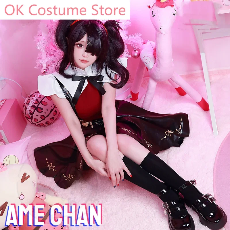 Game Needy Girl Overdose Ame Chan Cosplay Costume NEEDY STREAMER OVERLOAD Cosplay Ame-chan Costume with Cosplay Wig