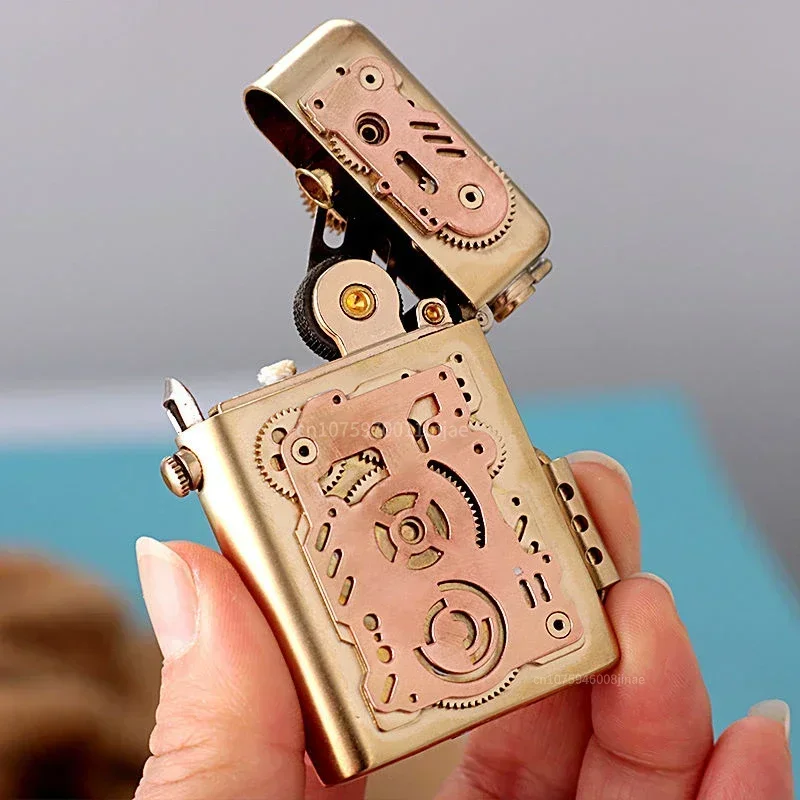 Zorro Steam punk lighter, mechanical creative style, pure copper kerosine lighter, lightweight individual men's gift