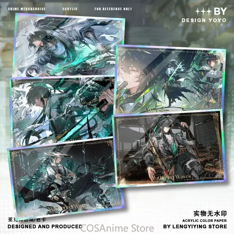 

Wuthering Waves Kawaii Anime Game Cosplay Acrylic Coloured Paper Desk Stand Fans Collection Xmas Gift