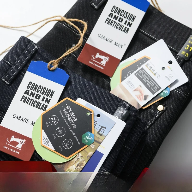 

Premium Select Wool Men's Straight Leg Jeans Precision Crtsmanip Original Color Autumn Winter High End Busin Casual