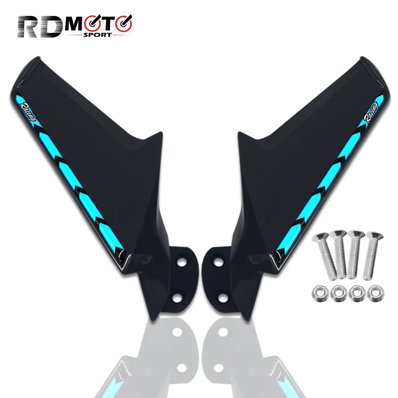 For YZF-R1 R1 2009-2014 Motorcycle ABS Rearview Mirror fixed wing Front Side Wind Flow Fixed Wing Accessories yzf r1