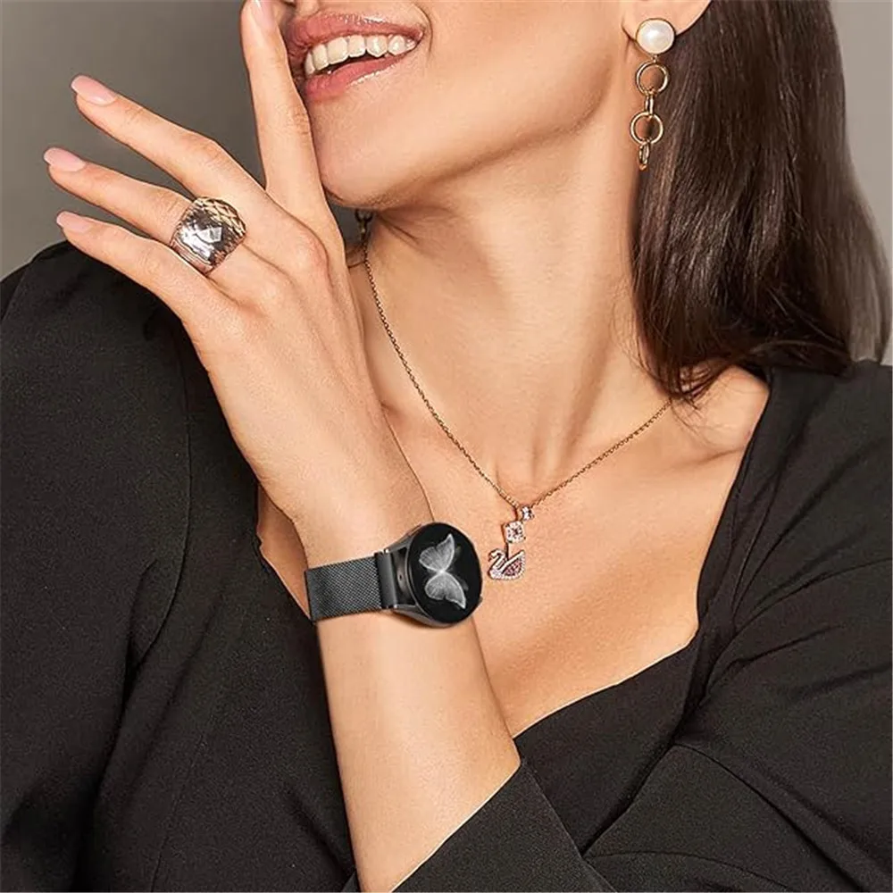 Metal Bands for Redmi Watch 3 Lite/Active Band, Double Layer Magnetic Strap