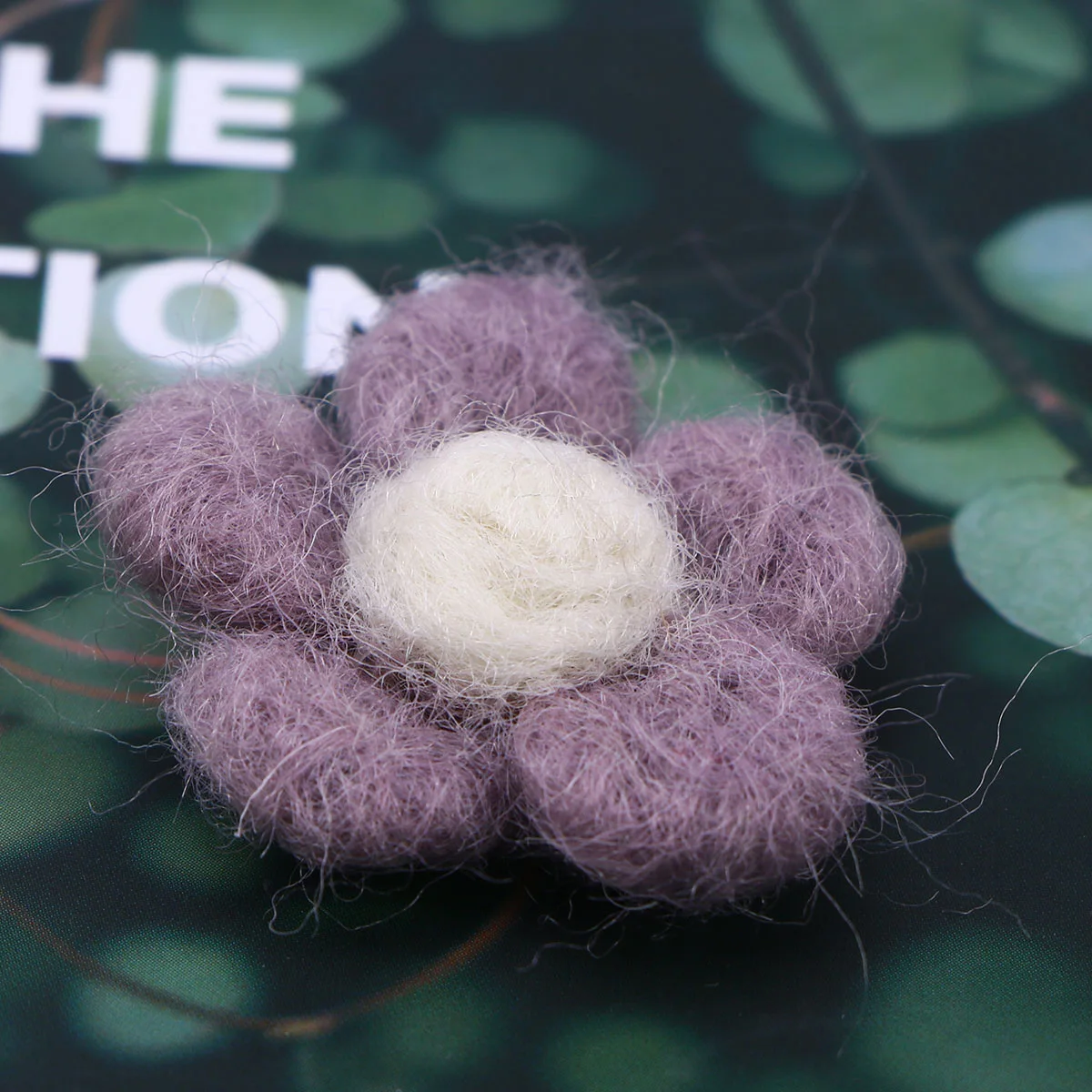 

Wool Felt Flower Craft Kit Violet Roving For Needle Felting Diy Hairpins Decorations Crafts Accessory Jewelry Making Tools