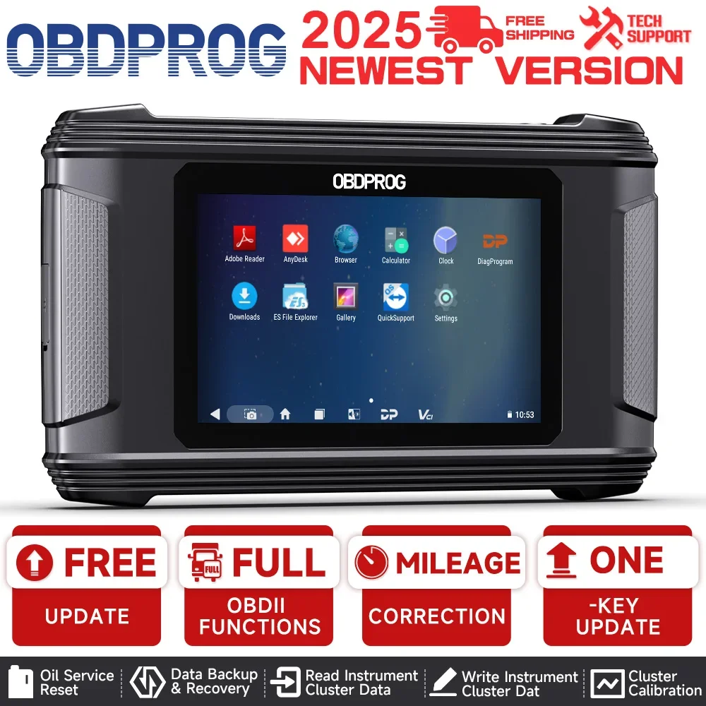 2025 OBDPROG M500 Cluster Calibration Professional OBD2 Instrument Adjustment Tools Oil Reset Code Reader Car Diagnostic Tools