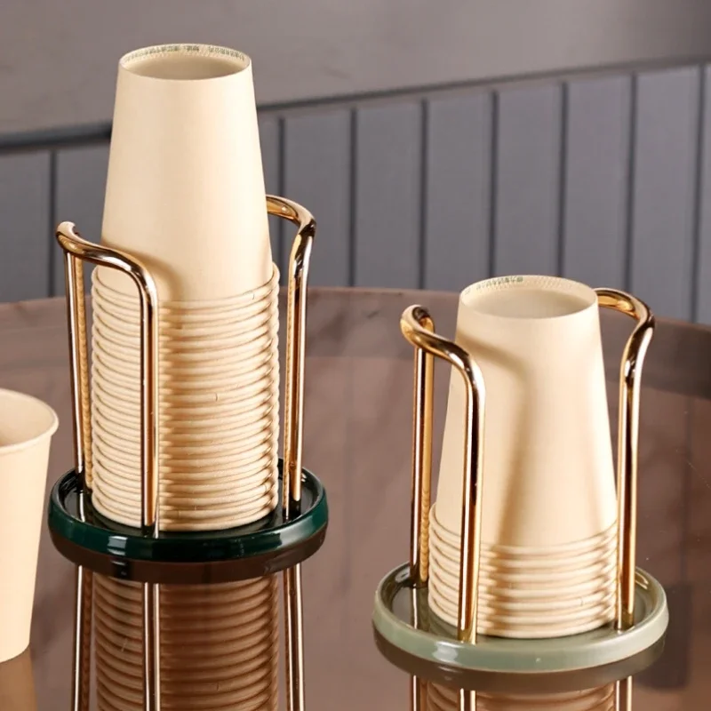 Light luxury paper holder, disposable picker, desktop water storage rack, coffee rack.