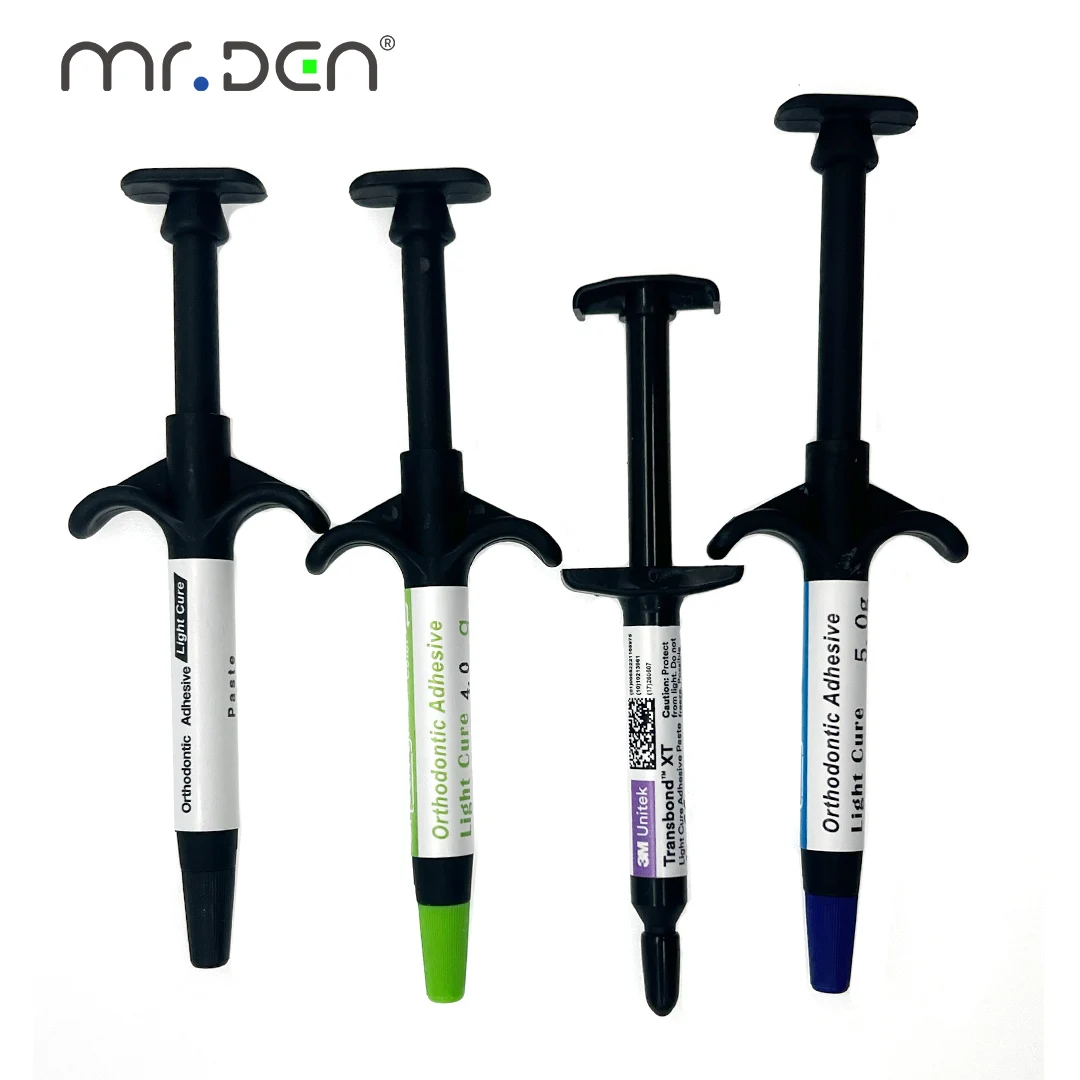 

Dental Orthodontic Bracket Adhesive Kit Etchant Acid Gel Bond Blue Glue Green Glue Band Cement Primer Direct Bonding System