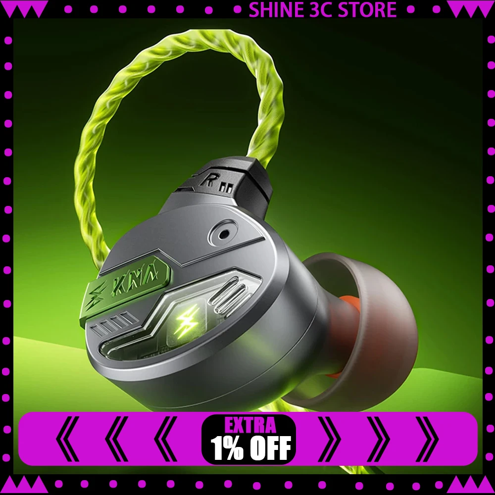 KNA Yaoguang Gaming Earphones Wired In-Ear Headset with Microphone Low Latency Sound Positioning for FPS PC Mobile Esports