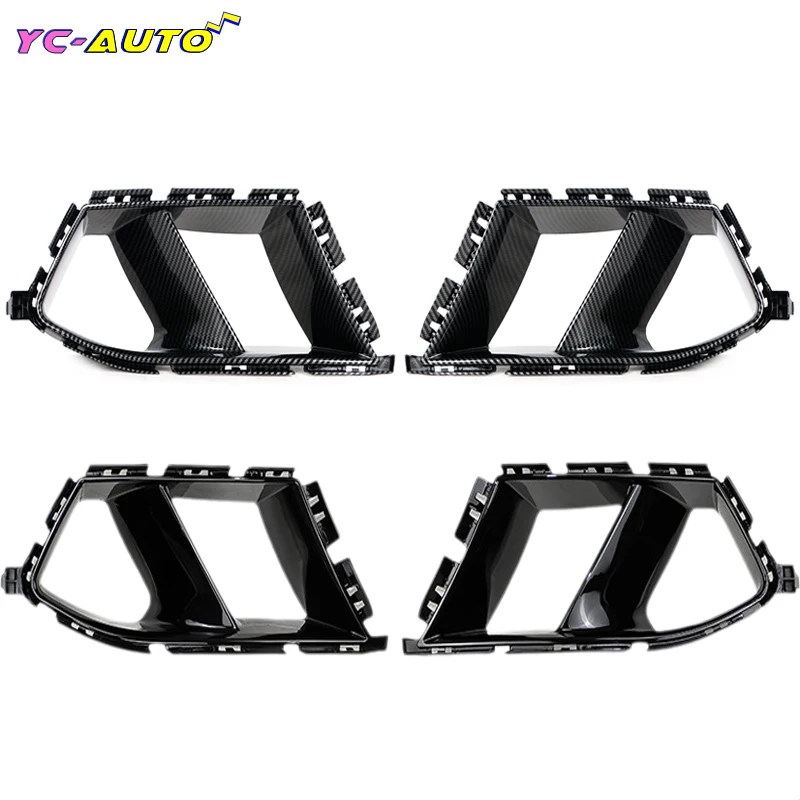 

ABS Carbon Fiber Look Front Bumper Side Air Vent Decorative Cover Inlet Grille For BMW M3 M4 G80 G82 G83 Car Accessories