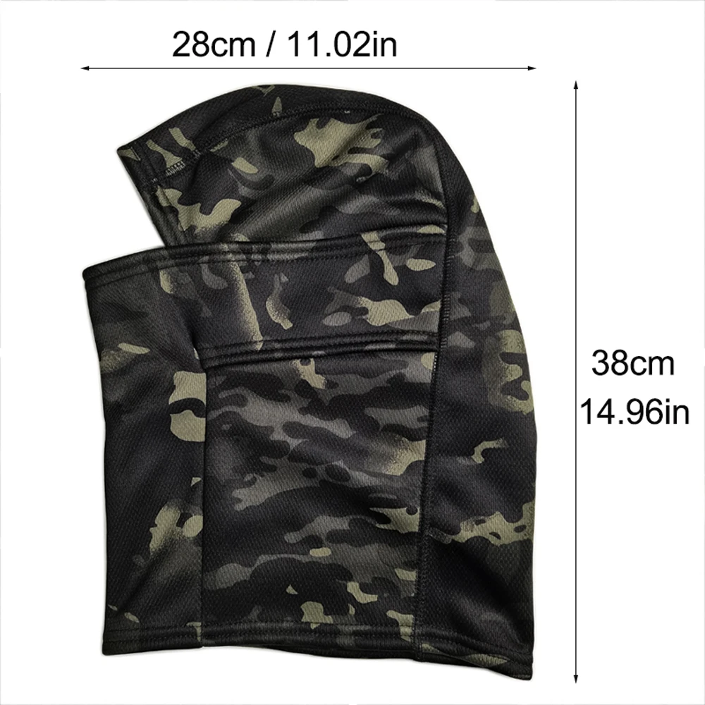 Winter Fleece Warm Camouflage Balaclava Outdoor Cold-proof Ski Cycling Full Face Mask Motorcycle Mask Helmet Lining