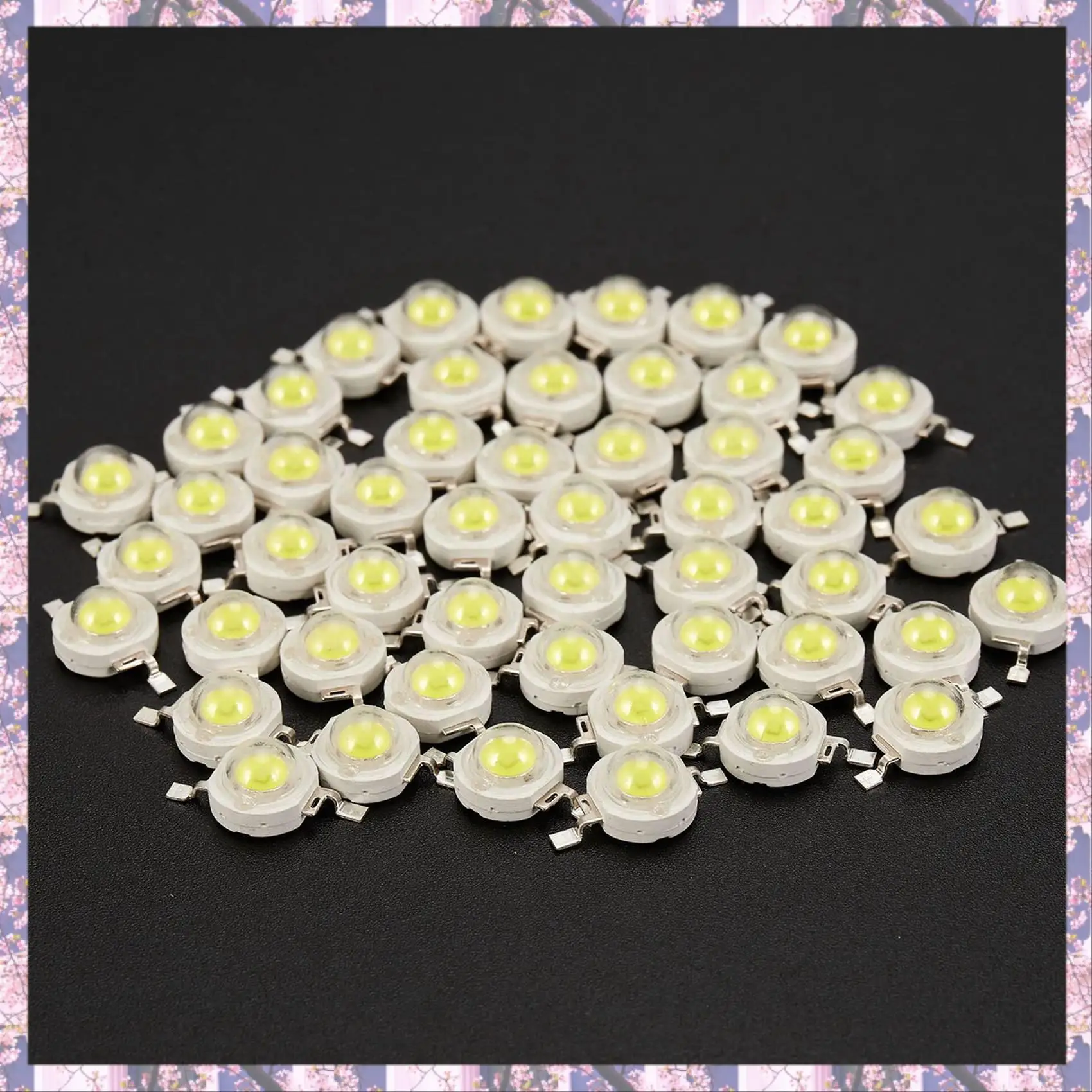 L73A 2025-100Pcs 1W Diode High Power Cool White Led Beads 1 Watt Lamp Chip 3V-3.4V