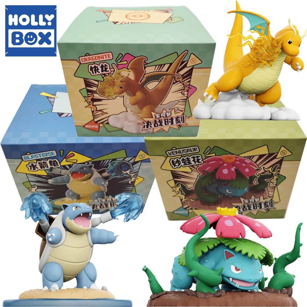 

HOLLY BOX Genuine Exquisite Ornament Action Figures Cute Surprise Characters Movable Model Premium Toys Christmas Gifts for Kids