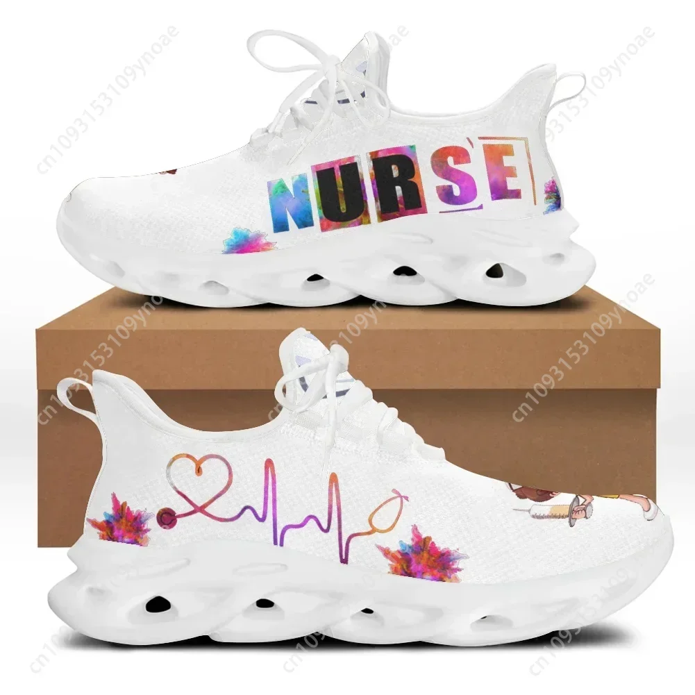

Fashion Nursing Women Sneakers Breathable Mesh Running Shoes for Ladies Female Wear Resistant Walking Footwear 2024