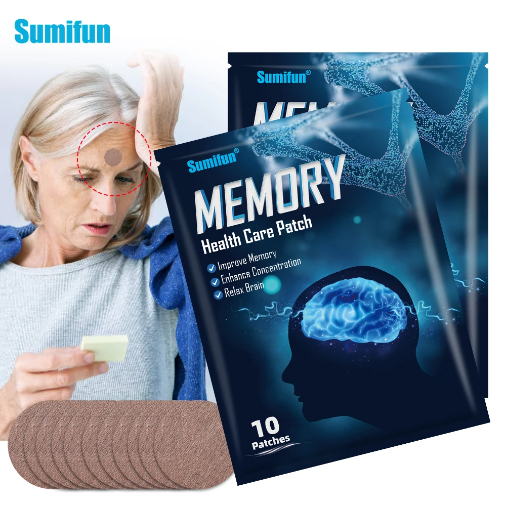 

10/20/30pcs Improve Memory Sticker Elderly Child Memory Enhancement Massage Patch Prevent Alzheimer's Disease Health CarePlaster