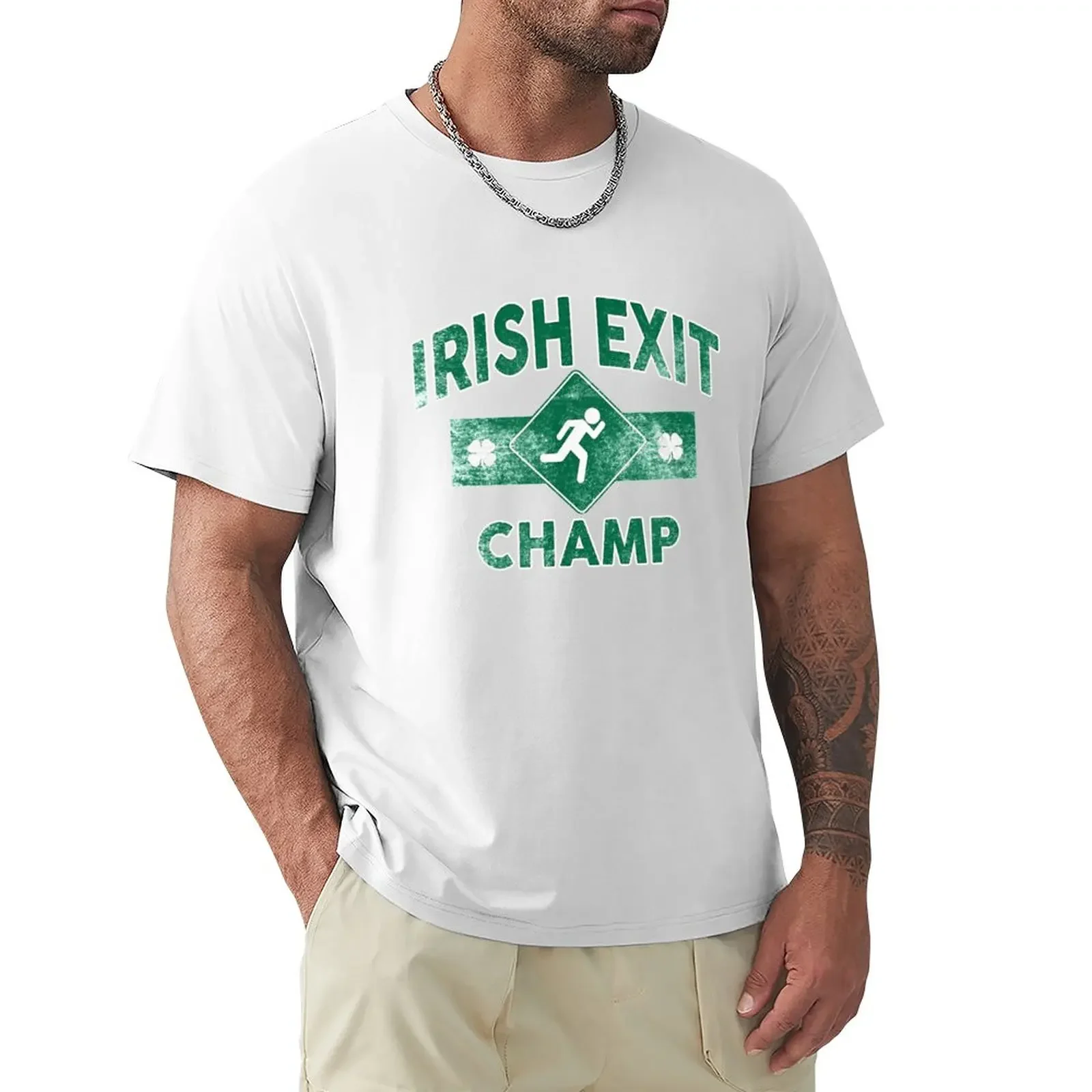 42 NORTH Irish Exit T-Shirt T-Shirt quick drying Aesthetic clothing funnys mens t shirts pack