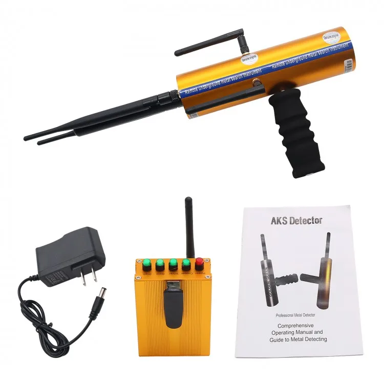 Portable AKS 25M Depth Long Range Gold Metal Detector Gems Diamond Finder with Six Antennas Handheld Type