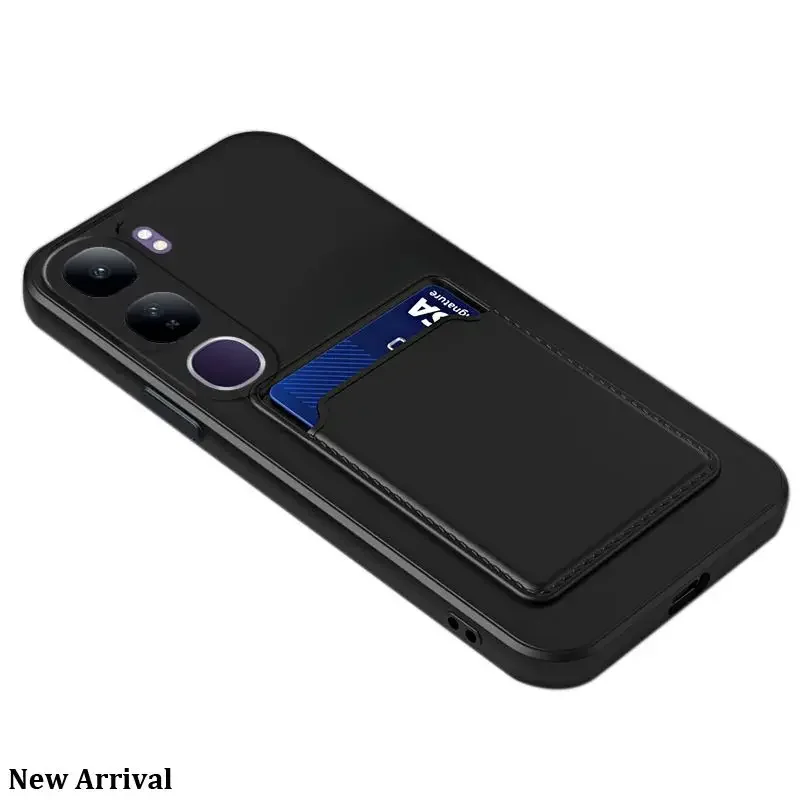 Soft Silicone Case For vivo V40 Lite 4g/5G Prov40 vivo Holde Wallet Card Phone Cover VIVO V40 pro V 40 v40 lite 4G