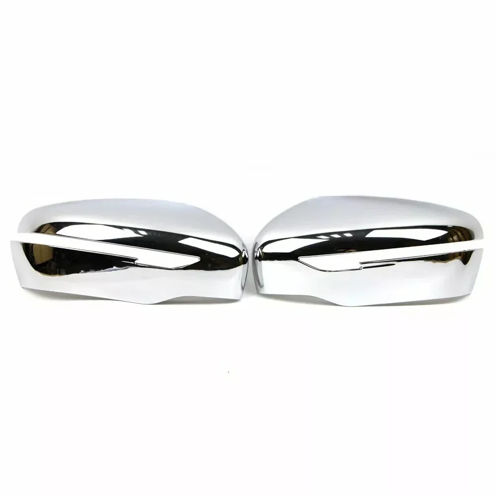 

Car Mirror Trim Chrome Wing Mirror Perfect Fitment Safety Driving Experience ABS Chrome Material Easy Installation Color Chrome