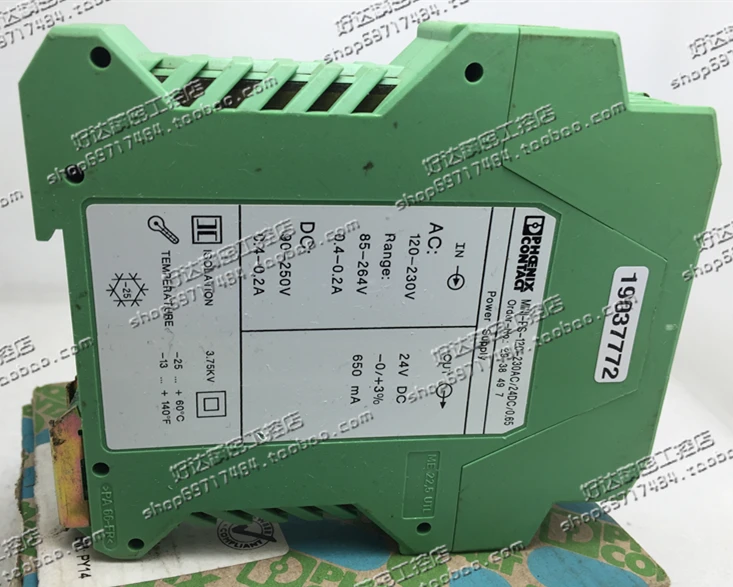 Genuine Phoenix Power Supply MINI-PS-120-230AC/24DC/0.65 2938497