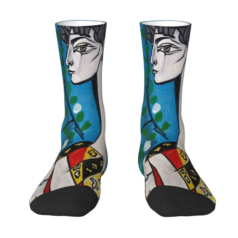 

Пабло Пикассо классические носки мужские женские теплые забавные новинки жаккардовые носки с цветами