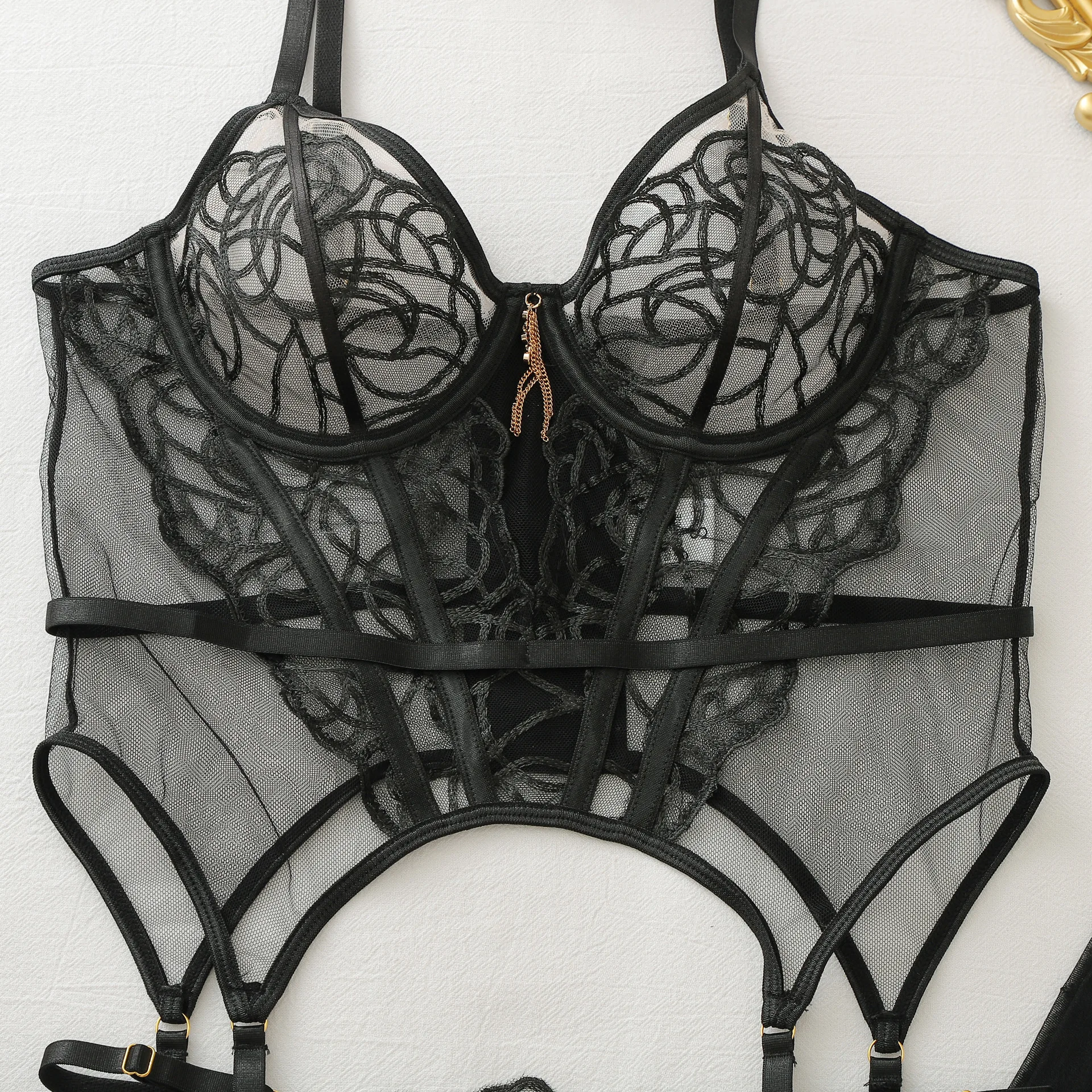 Комплект женского белья Ellola – обзор и цена Sheer Mesh Bra