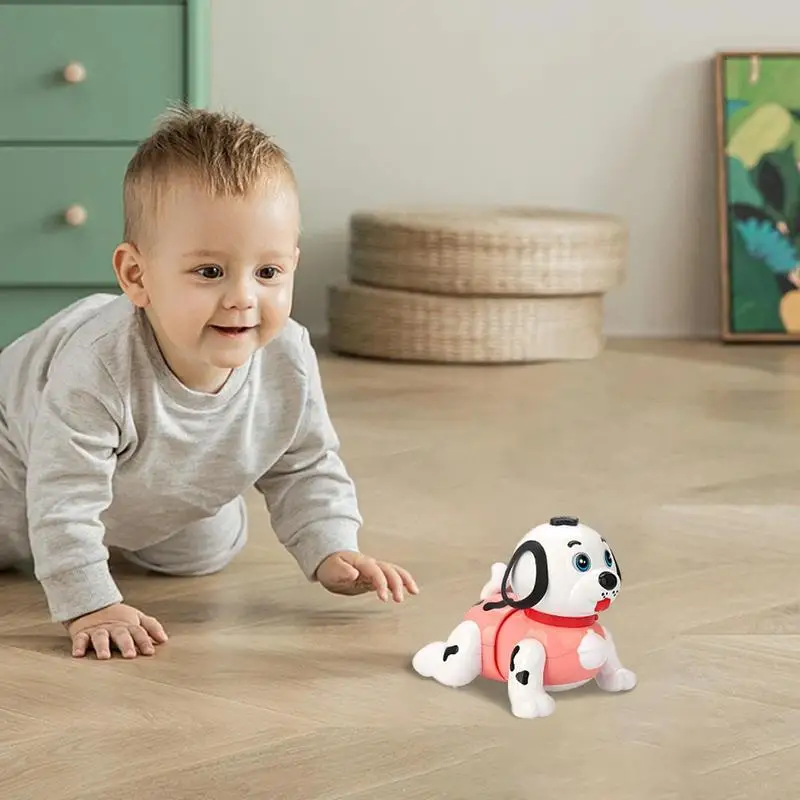 Crawling Dog Toy For Babies Early Learning Toy With Sound Light Preschool Toddler Activities Electric Walking Toddler Music Toy