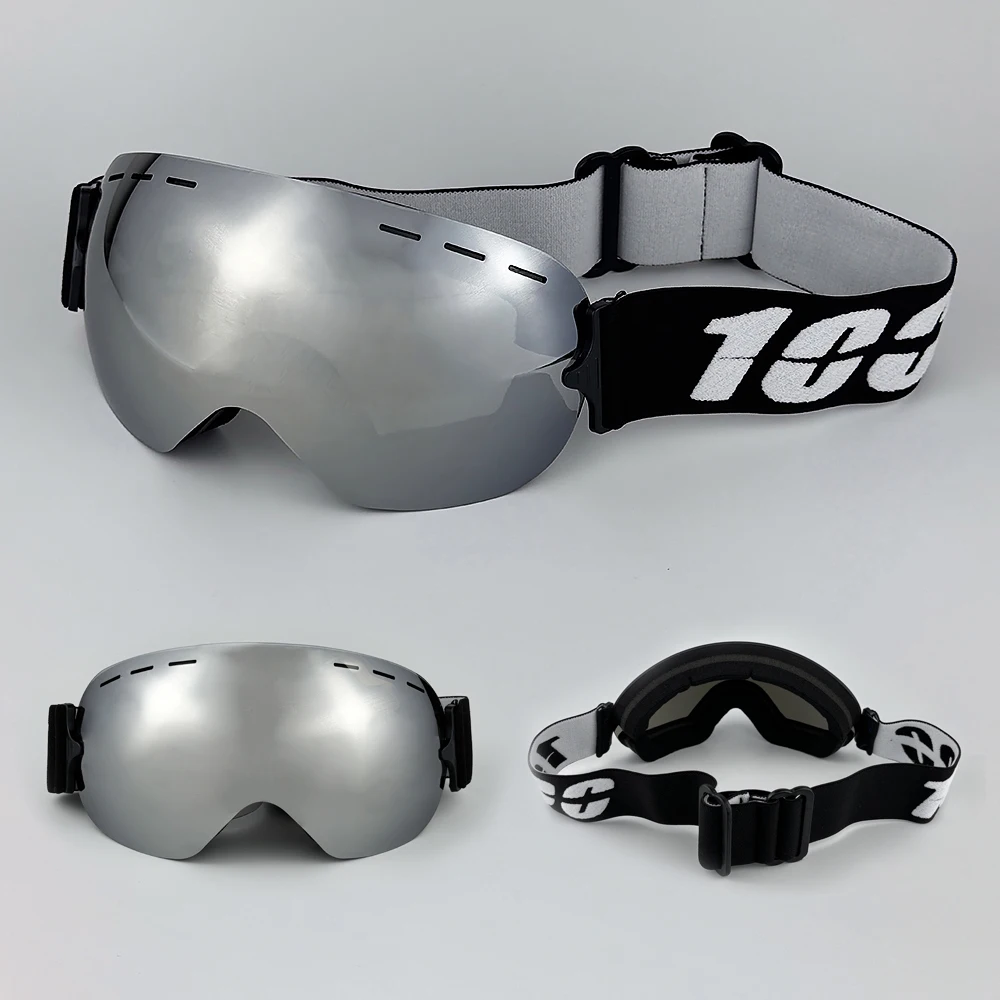 

100 Winter Professional Men Women Ski Goggles Set Magnetic Quick-Change Double Layers Anti-Fog Snowboard Goggles Adults