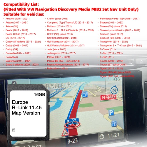 Navegador Carminat R-Link 11.45 para Renault Megane Laguna Kangoo, Tarjeta SD, Navegador GPS para Coche, 16 GB, Europa, Reino Unido, Actualización de Mapas 2025, GPS para Carretera