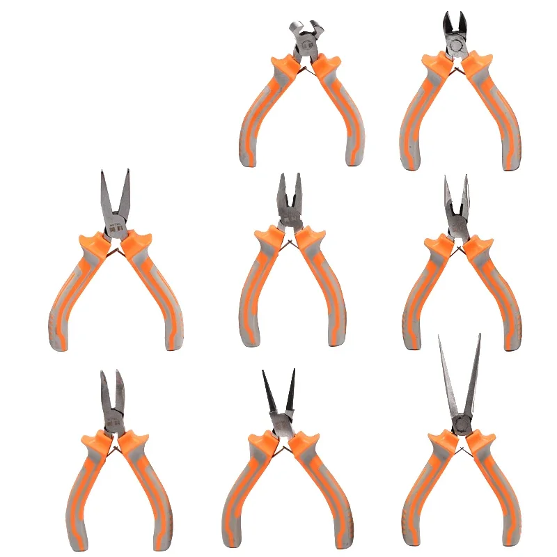 

Professional 5 Inch Mini Pliers with Pointed Nose Multifunctional Flat Mouth Round Mouth Bead Threading and Handmade Design