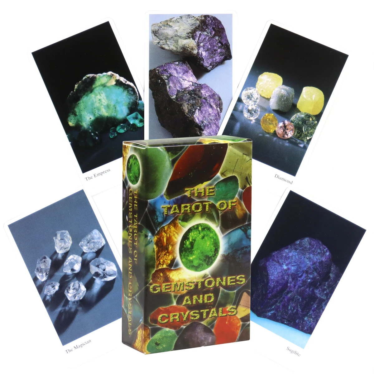 

The Tarot of Gemstones and Crystals 78 Pcs Vintage 1996 Tarot Deck - 10.3*6cm