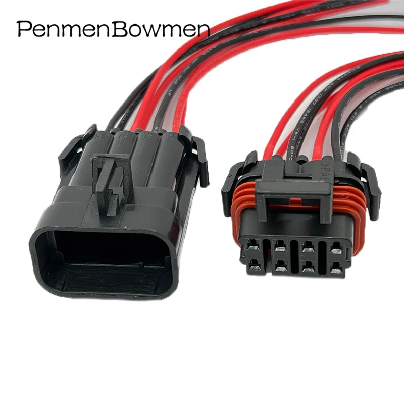 1 Pc 8 Pin Auto Electronic Connector Wire Harness Waterproof Socket Car Plastic Housing Female Male Plug 12047931 12047937