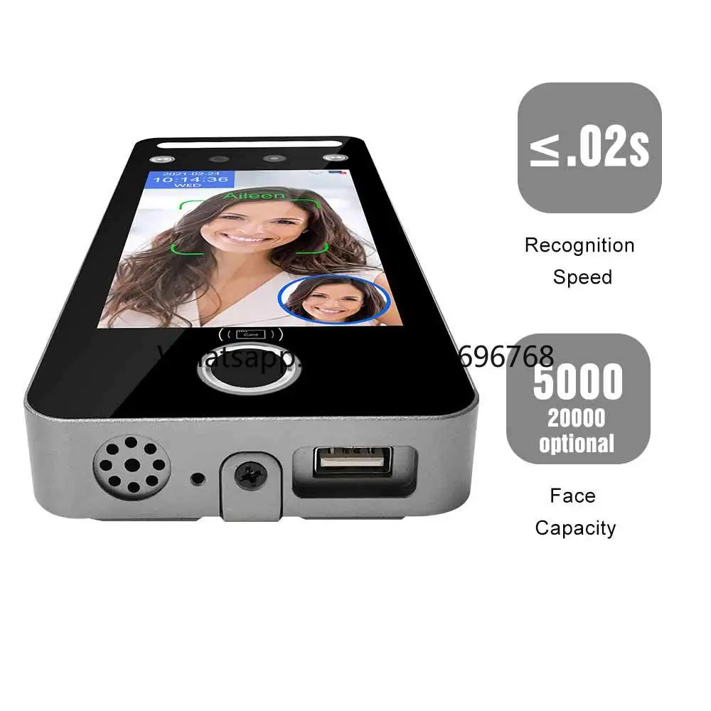 Biometric Face Fingerprint Access & Attendance  WiFi RS485 Interface Free Cloud Management System
