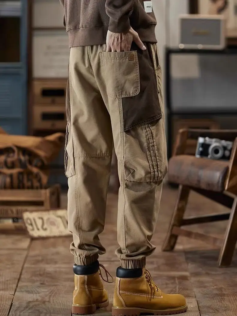 

Biker Mountain Low Price Minimalist Men's Cargo Pants Cheapest Luxury Techwear Korean Style Harajuku Aesthetic Emo Male Trousers