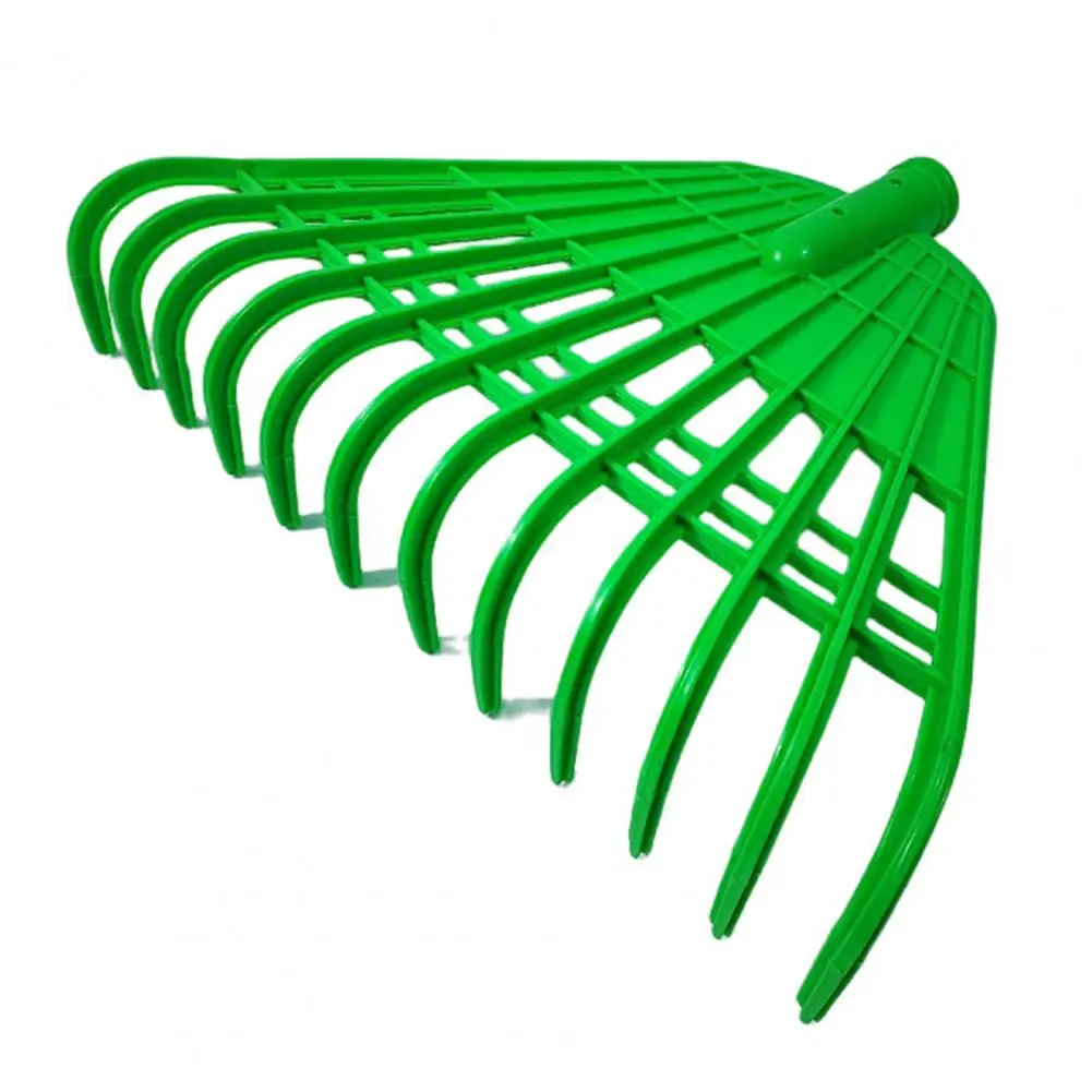 12/21 Tines Leaf Rake Tempered Plastic Rake Head Collecting Leaves Debris Garden Tool Lightweight Yard Grass Clean Tool for Gard