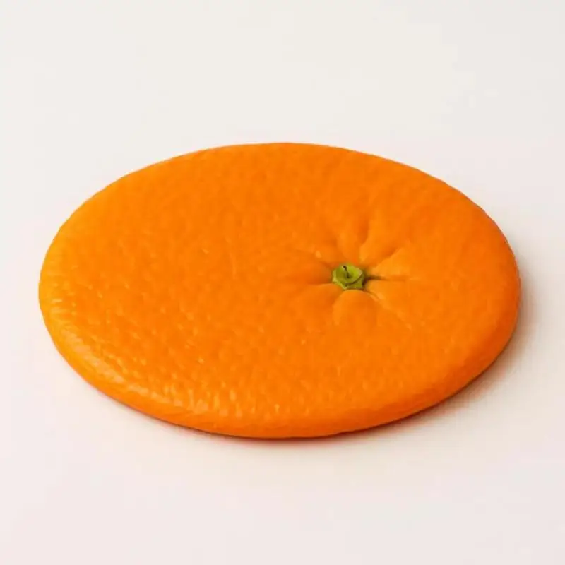 Creative Orange Acrylic Coaster Transparent Fruit Antiscald Heat Insulation Pad Home Desktop Decoration