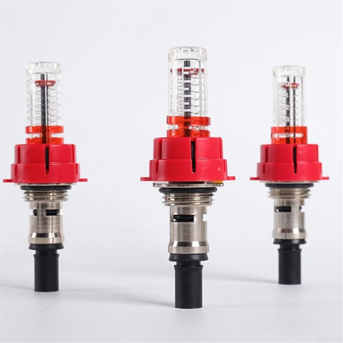 T88C 6 Pcs Underfloor Heating Manifold Flow Meter, Visual Flow Monitoring Regulator for Underfloor Heating Systems(1/2)