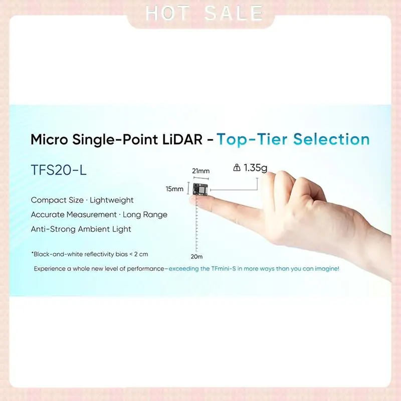 24-Hour Delivery UART IIC I2C 20Meters TFS20-L Miniature Micro Lidar Sensor Module Single Point Distance Measurement Module For
