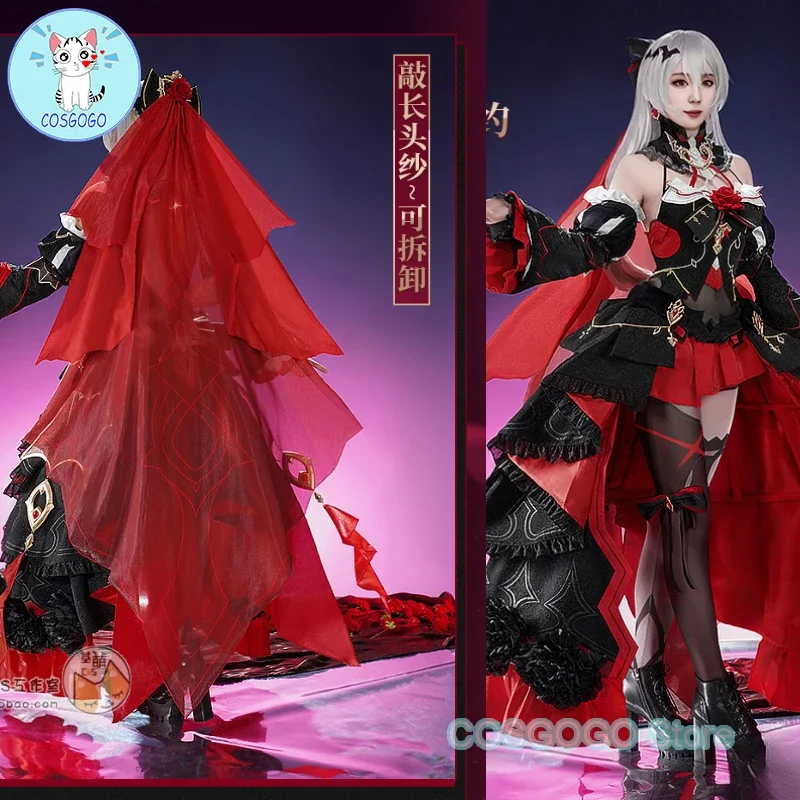 COSGOGO Game Honkai:Star Rail 3 Theresa Apocalypse Cosplay Costume Halloween Outfits Women Dress