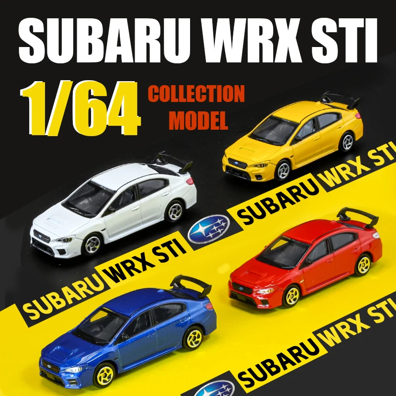 

MINI 1/64 Subaru WRX STI Super Racing Alloy Diecast Miniature Car Model Exquisite Gift Box Kid Toy Decoration Hobby Collect One