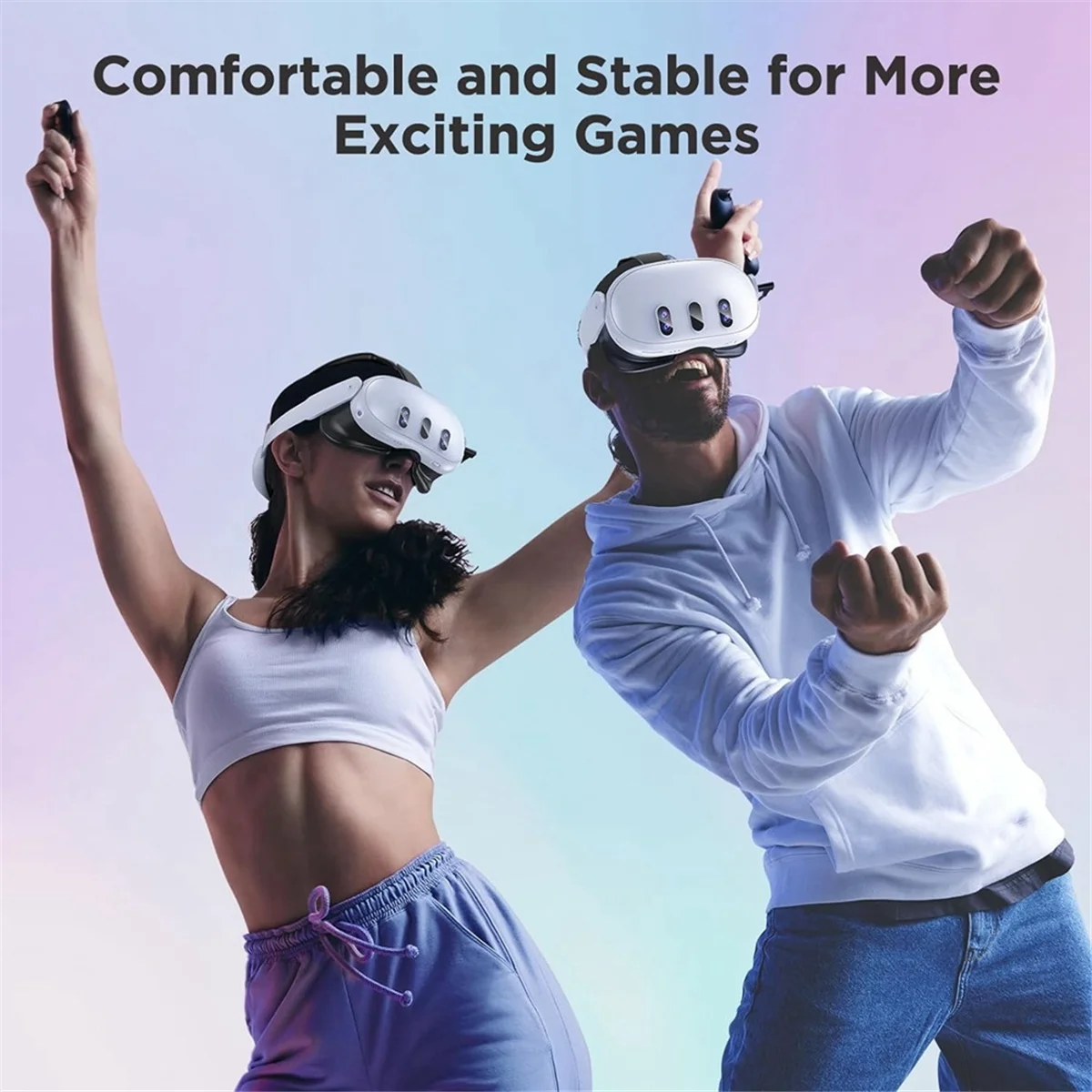 

N27R Battery Head Strap Compatible for Meta Quest 3, Rechargable Headstrap to Extend Playtime and Comfort for VR Headset