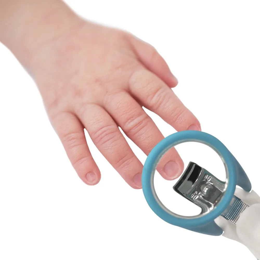 Cortaúñas de Color azul con lupa