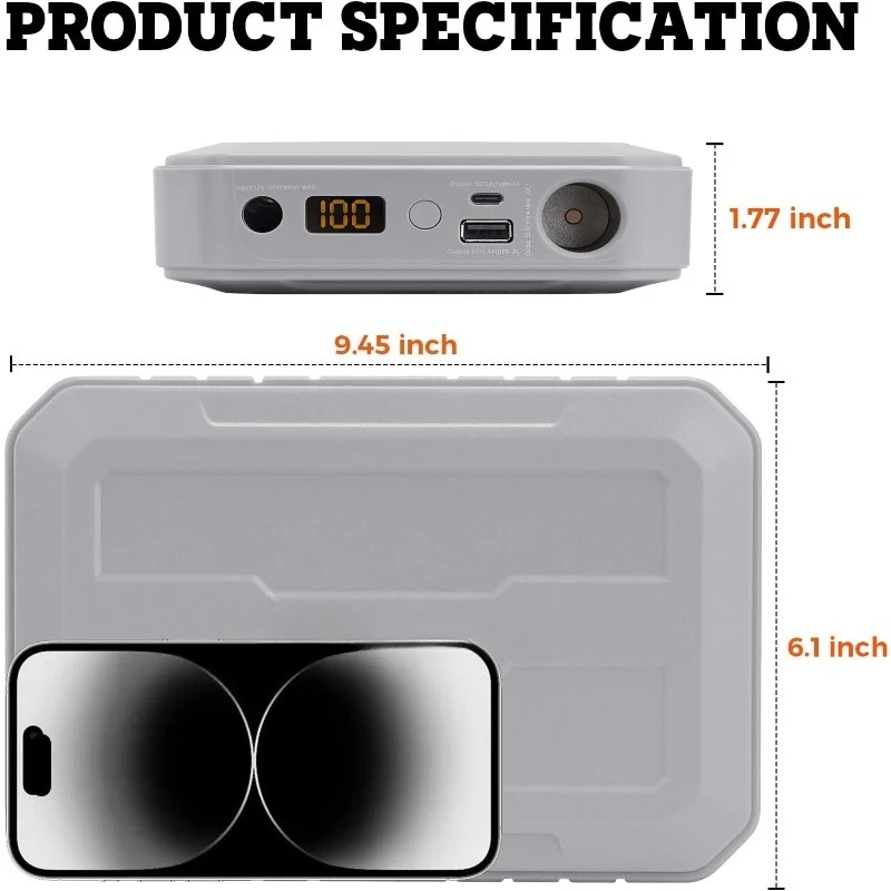 Portable Power Station,Magnetic Power Bank,Outdoor Generator for SetPower 12V Refrigerator PT35/PT45/PT55/RV45S