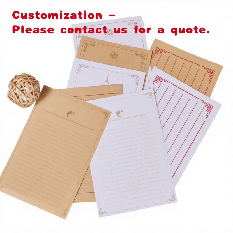 

custom.Vintage Thick White Kraft Paper Printed Cartoon Art Retro Envelope, Cowhide Letter