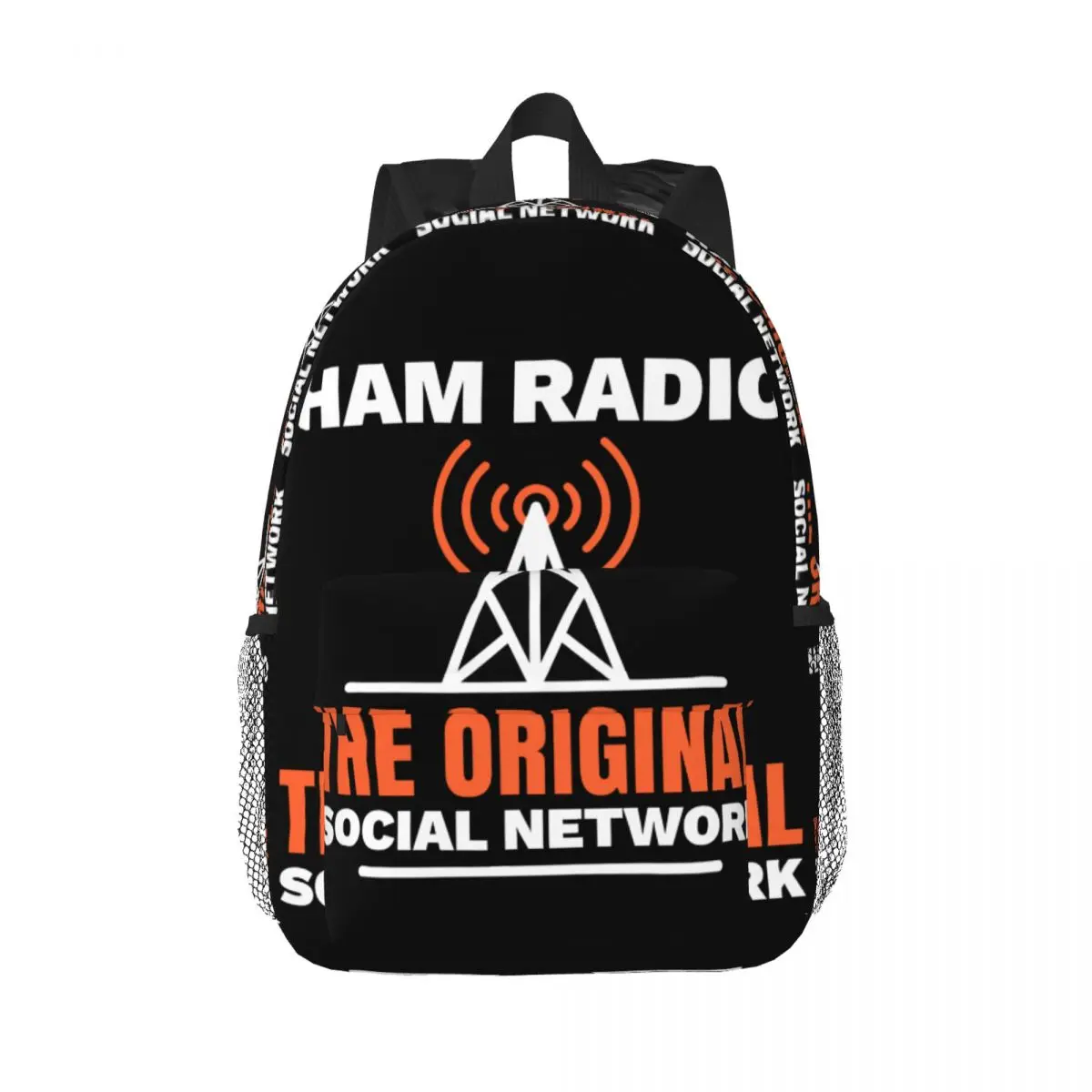 

HAM Radio Operator Antenna Code Amateur Gift Backpack Middle High College School Student Bookbag