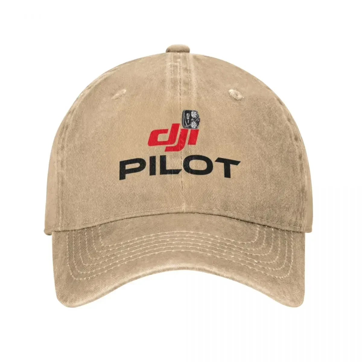 15Red DJI Drone Pilot Unisex Retro Denim Washed Baseball Caps For Men Cowboy Sunscreen Hat Camping Peaked Cap